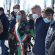 Visita della vicesindaco Scavuzzo con Curcio e Figliuolo al drive through di Trenno