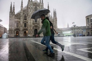 A Milano inverno caldo e piovoso