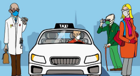Per gli over 65 corse in taxi dedicate a vaccini e visite mediche