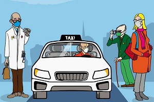 Per gli over 65 corse in taxi dedicate a vaccini e visite mediche