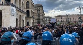 Manifestazione pro Palestina in Duomo