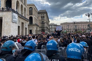 Manifestazione pro Palestina in Duomo