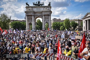 Manifestazione per la legge Zan
