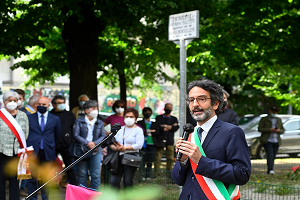Cerimonia di commemorazione presso i Giardini Falcone e Borsellino