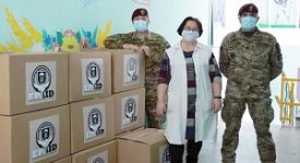 Volontari dell'EPA consegnano aiuti al Centro Orfani n.1 di Lviv, Ucraina