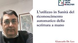 L’utilizzo in Sanità del riconoscimento automatico della scrittura a mano