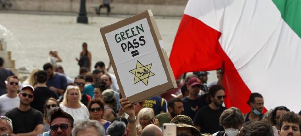 Manifestazione No Green Pass