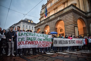Manifestazione no green pass: 14 denunciati