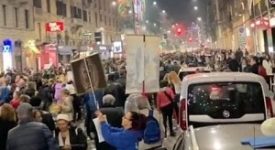 Corteo no green pass: un arresto e 83 denunce