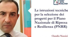 Le istruzioni tecniche per la selezione dei progetti per il Piano Nazionale di Ripresa e Resilienza (PNRR)