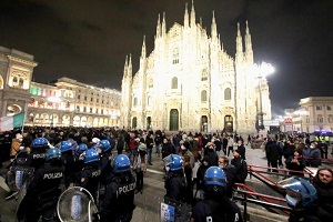 Corteo no green pass: 100 identificati e 9 denunciati