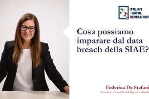 Cosa possiamo imparare dal data breach della SIAE? di Federica De Stefani, avvocato e responsabile Aidr Regione Lombardia