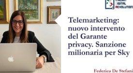 Telemarketing: nuovo intervento del Garante privacy. Sanzione milionaria per Sky