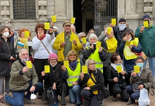 Flash Mob in piazza Duomo contro la demolizione di San Siro e la “sparizione” di 5 ettari di verde