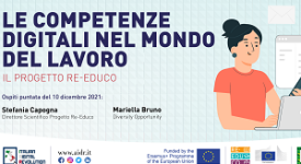 Le competenze digitali e lavoro, Capogna: con il progetto Re-Educo colmiamo il gap italiano