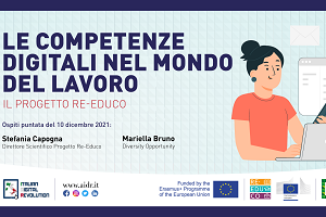Le competenze digitali e lavoro, Capogna: con il progetto Re-Educo colmiamo il gap italiano