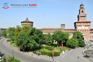 Disabilità. Castello Sforzesco: Museo per tutti con la guida accessibile