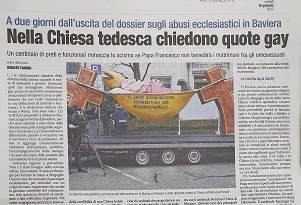 Quote gay nella Chiesa anche a Bergamo?