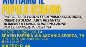 A Milano partita la raccolta di aiuti per l'Ucraina
