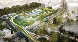 Skate park, climbing wall, campo da calcetto e padel sopra il deposito dei bus