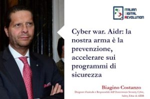 Cyber war. Aidr: la nostra arma è la prevenzione, accelerare sui programmi di sicurezza