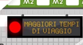 Binari troppo caldi: M2 costretta a rallentare