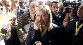 Meloni a Villaggio Coldiretti tra selfie e assaggi