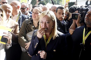 Meloni a Villaggio Coldiretti tra selfie e assaggi
