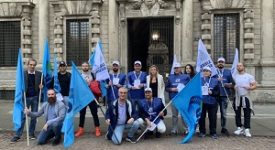 Sardone (Lega) alla protesta dei sindacati di Polizia contro Area B