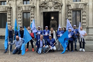Sardone (Lega) alla protesta dei sindacati di Polizia contro Area B