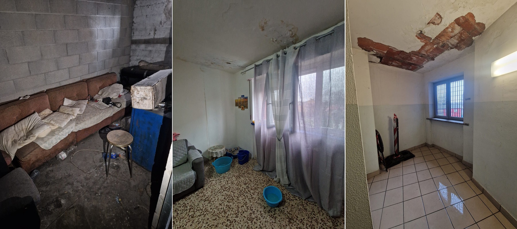 spaccio, topi, occupazioni, furti e infiltrazioni d'acqua